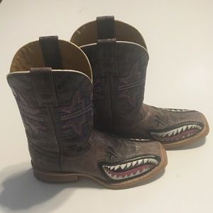TIN HAUL Man Eater Boots WORN ONCE